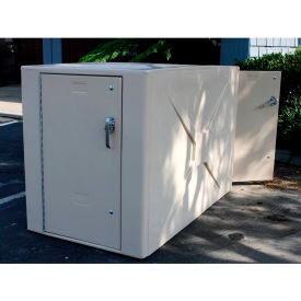 American Bicycle Bike Storage Locker W/Padlock Handle 2 Bike Cap 40