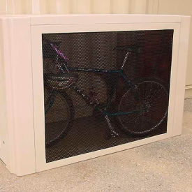 Bike Locker - Single Perforated Steel Wall Black For 302 301 301P 301W 80