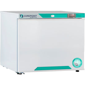 CorePoint Scientific White Diamond Countertop Manual Defrost Freezer 1.7 Cu.Ft. Left Hinged PF021WWWLH-0M