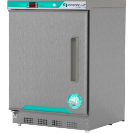 CorePoint Scientific White Diamond Built-In Undercounter Freezer 4.2 CuFt SS Door/Left Hinged PF051SSSLH-0M