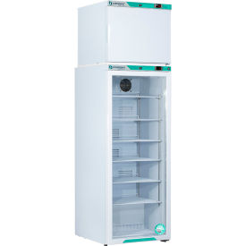 CorePoint Scientific White Diamond Refrigerator/Freezer Auto Defrost Freezer 12 Cu.Ft Glass Door PRF122WWG-0A