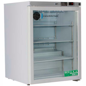 American Biotech Supply Premier Freestanding Undercounter Refrigerator 5.2 Cu.Ft. Glass Door ABT-HC-UCFS-0504G
