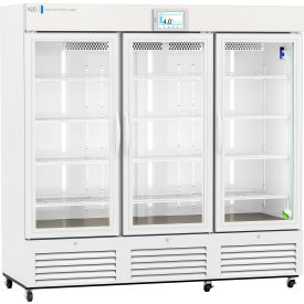 American Biotech Supply Touchscreen Laboratory Refrigerator 72 Cu. Ft. Capacity Glass Door ABT-VS-LP-72-TS