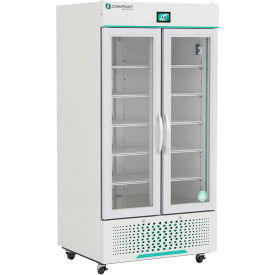 CorePoint Scientific White Diamond Laboratory and Medical Refrigerator 36 Cu. Ft. Glass Door NSWDR362WWG-0