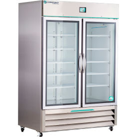 CorePoint Scientific White Diamond Refrigerator 49 Cu.Ft. Stainless Steel Glass Door NSWDR492SSG-0