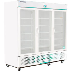 CorePoint Scientific White Diamond Laboratory & Medical Refrigerator 72 Cu. Ft. Glass Door NSWDR723WWG-0