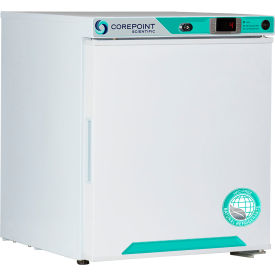 CorePoint Scientific White Diamond Countertop Refrigerator 1 Cu.Ft.Solid Door/Right Hinged PR011WWW-0