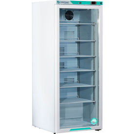 CorePoint Scientific White Diamond Compact Laboratory Refrigerator 10.5 Cu.Ft Glass Door PR101WWG-0