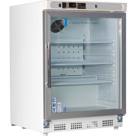 ABS Built-In Undercounter Controlled Room Temperature Cabinet 4.6 Cu.Ft. Right Hinged Glass Door CRT-ABT-HC-UCBI-0404G