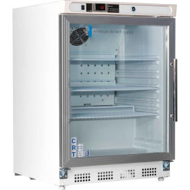 ABS Built-In Undercounter Controlled Room Temperature Cabinet 4.6 Cu.Ft. Left Hinged Glass Door CRT-ABT-HC-UCBI-0404G-LH