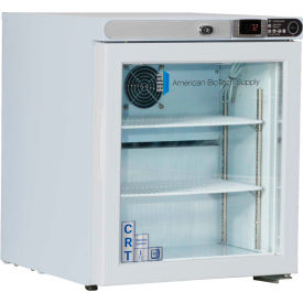 ABS Freestanding Undercounter Controlled Room Temperature Cabinet 1 Cu.Ft. Right Hinged Glass Door CRT-ABT-HC-UCFS-0104G