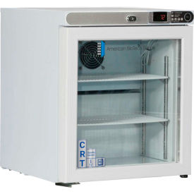 ABS Freestanding Undercounter Controlled Room Temperature Cabinet 1 Cu.Ft. Left Hinged Glass Door CRT-ABT-HC-UCFS-0104G-LH
