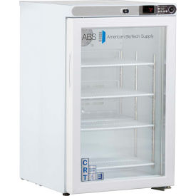 ABS Freestanding Undercounter Controlled Room Temperature Cabinet 2.5 Cu.Ft. Glass Door CRT-ABT-HC-UCFS-0204G