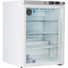 ABS Freestanding Undercounter Controlled Room Temperature Cabinet 5.2 Cu.Ft. Glass Door CRT-ABT-HC-UCFS-0504G