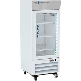American Biotech Supply Standard Pharmacy Upright Refrigerator 12 Cu. Ft. Capacity Glass Door PH-ABT-NSF-S12G