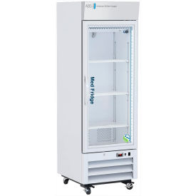 American Biotech Supply Standard Pharmacy Upright Refrigerator 16 Cu. Ft. Capacity Glass Door PH-ABT-NSF-S16G