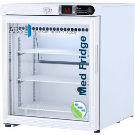 American Biotech Supply Vaccine Countertop Freestanding Refrigerator 1 Cu. Ft. Cap. LHD Door Swing PH-ABT-NSF-UCFS-0104G-LH