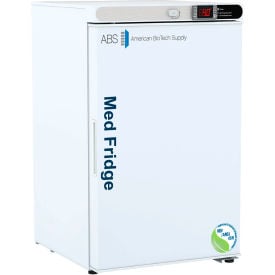 American Biotech Supply Pharmacy Undercounter Freestanding Refrigerator 2.5 Cu. Ft Cap. Solid Door PH-ABT-NSF-UCFS-0204