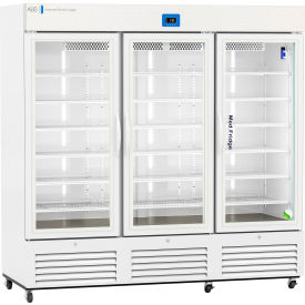 American Biotech Supply Premier Pharmacy Refrigerator 72 Cu. Ft. Capacity Swing Glass Door PH-ABT-VS-72G