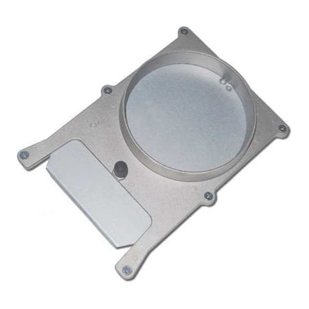 Blast Gate, Cast Aluminum Body, Galvanized Steel Gate, 16 in W, 12 5/8 in L MPN:BGF08