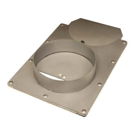 Blast Gate, 304 Stainless Steel, 18 1/2 in W, 13 1/2 in L MPN:BGSS08C