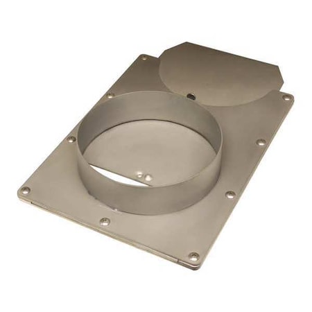 Blast Gate, 304 Stainless Steel, 23 in W, 17 in L MPN:BGSS10C