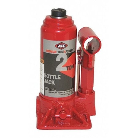 Bottle Jack, 2 Ton, Manual Handle, 2 ton Load Capacity, 4 in Min Lift MPN:3502