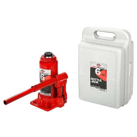 Bottle Jack, 6 ton, Max Lift 16