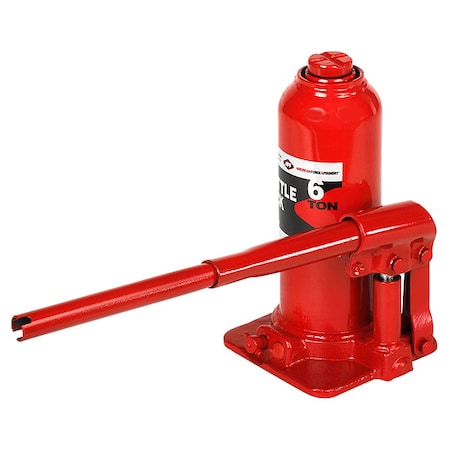 Bottle Jack, 6 ton, Max Lift 16 1/4