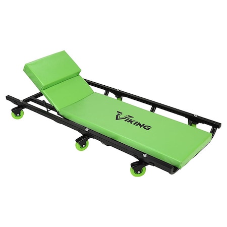 Creeper, Steel, 400 lb, Heavy-Duty, Green MPN:57102