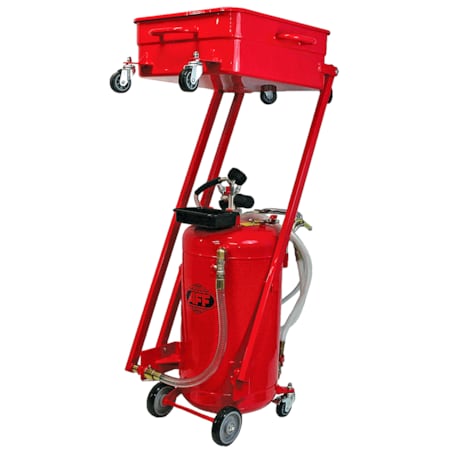 Cantilever Waste Oil Drain/Evacuator, 23.75 gal Steel Recovery Tank MPN:8888