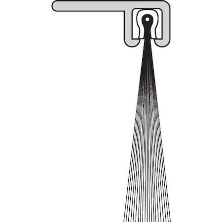 Brushseal, Dock Leveler, Nylon, 1-1/8-in 90 Degree Holder, 1-in Brush, 94-in. MPN:BN9161-94