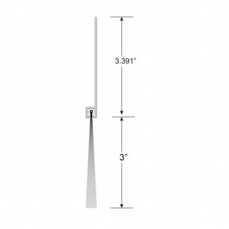 Brushseal, Polyp., 3-in Straight Holder, 3-in Brush, 94-in. MPN:BPS33-94