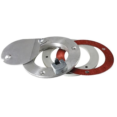 Exhaust Port, Latching 4 In, 1/4 In. Doors MPN:EL414
