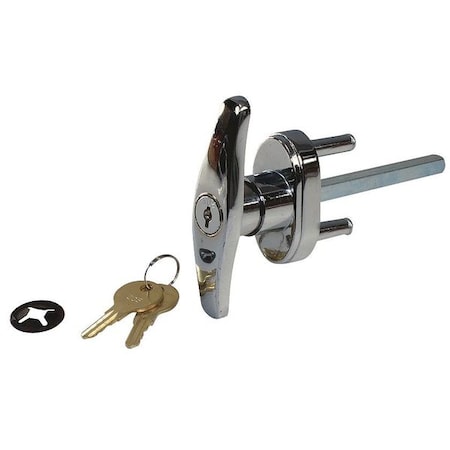 Keyed T Handle, Chrome, 5/16 x 3-3/4 In MPN:LKTH5161