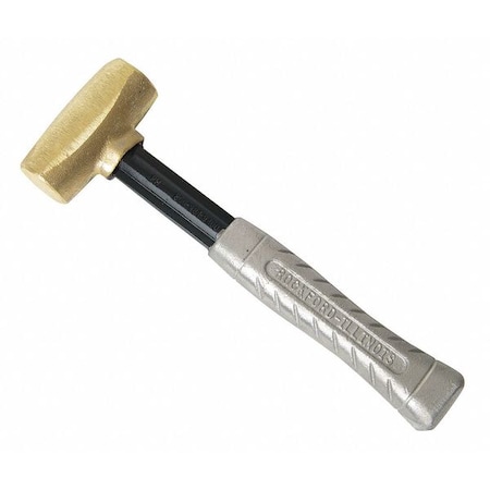 Striking Hammer, Brass, 4 lb., 12