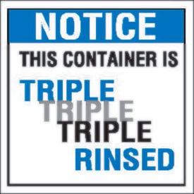 LabelMaster® Triple Rinsed Label 6