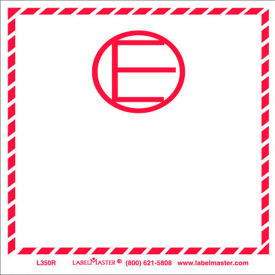 LabelMaster® Dangerous Goods in Excepted Quantities Paper Label Red/White Roll of 500 L350R