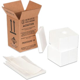 LabelMaster® Container-Perf. & Foam Shipper For Single 8 oz. Bottle 6-1/4