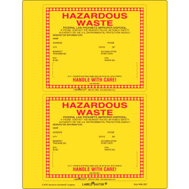 LabelMaster® Hazardous Waste Laser Printable Paper Label 6
