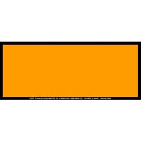 LabelMaster® Panel EZ Removable Vinyl Orange/Black Pack of 25 ZOPEZ