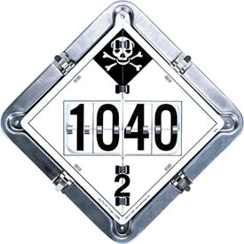 LabelMaster® 8 Legend Flip Placard System for Tankers Full Frame 13-1/2