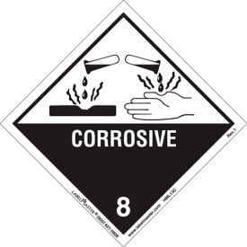 LabelMaster® Corrosive Label 10-3/4