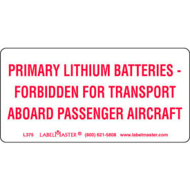 LabelMaster® DOT Lithium Battery Marking Paper 4