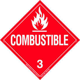 LabelMaster® Combustible Liquid Worded Placard 10-3/4