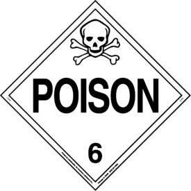 LabelMaster® Poison Worded Placard 10-3/4