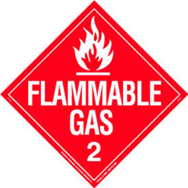 LabelMaster® Flammable Gas Placard 10-3/4