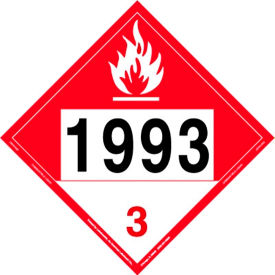 LabelMaster® Combustible Liquid Placard UN 1993 10-3/4