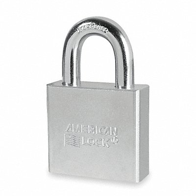 Keyed Padlock 3/4 in Rectangle Silver MPN:A5260