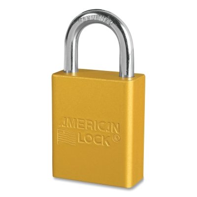 Gold Safety Lock-Out Color Coded Keyed To M0 MPN:A1105KAMKYLW-00003
